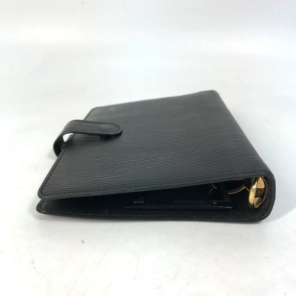 LOUIS VUITTON Epi AgendaMM cover case Notebook cover Epi Leather Black - Picture 4 of 13